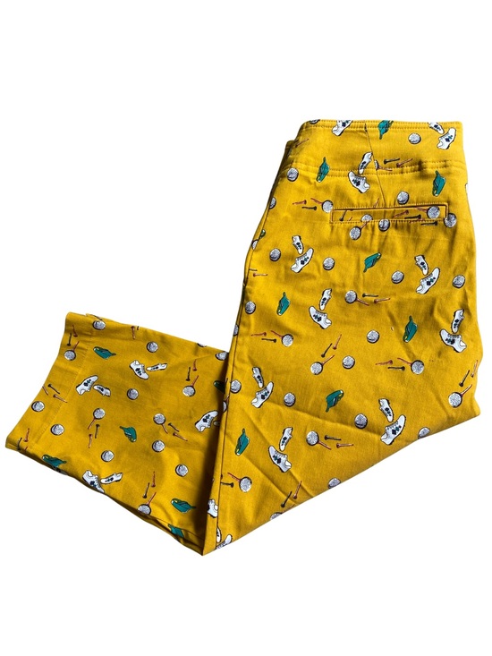 Izod Pants - Izod Yellow Golf Capris